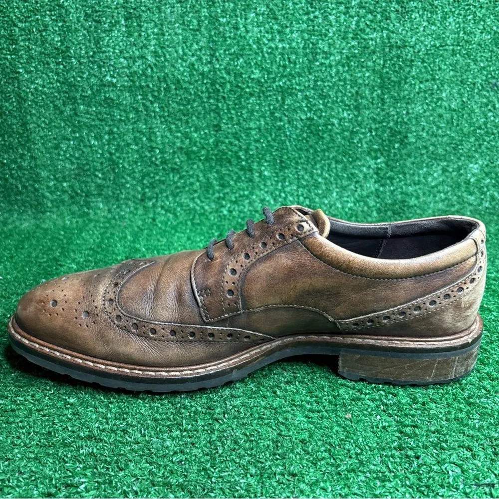 ECCO Vitrus Comfort Wingtip Lace Up Oxford Shoes‎ Brown Mens Size 43 US 9
